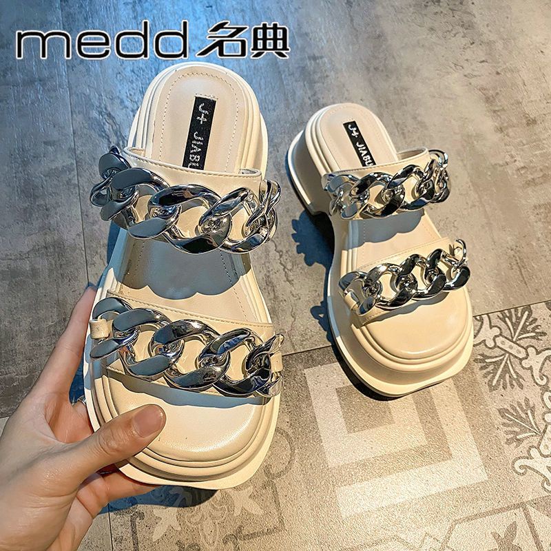 Sandal Đế Dày Chống Trượt Thiết Kế Mới Thời Trang Dành Cho Mùa Hè