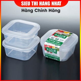 Set 2 hộp nhựa 750ml màu trắng