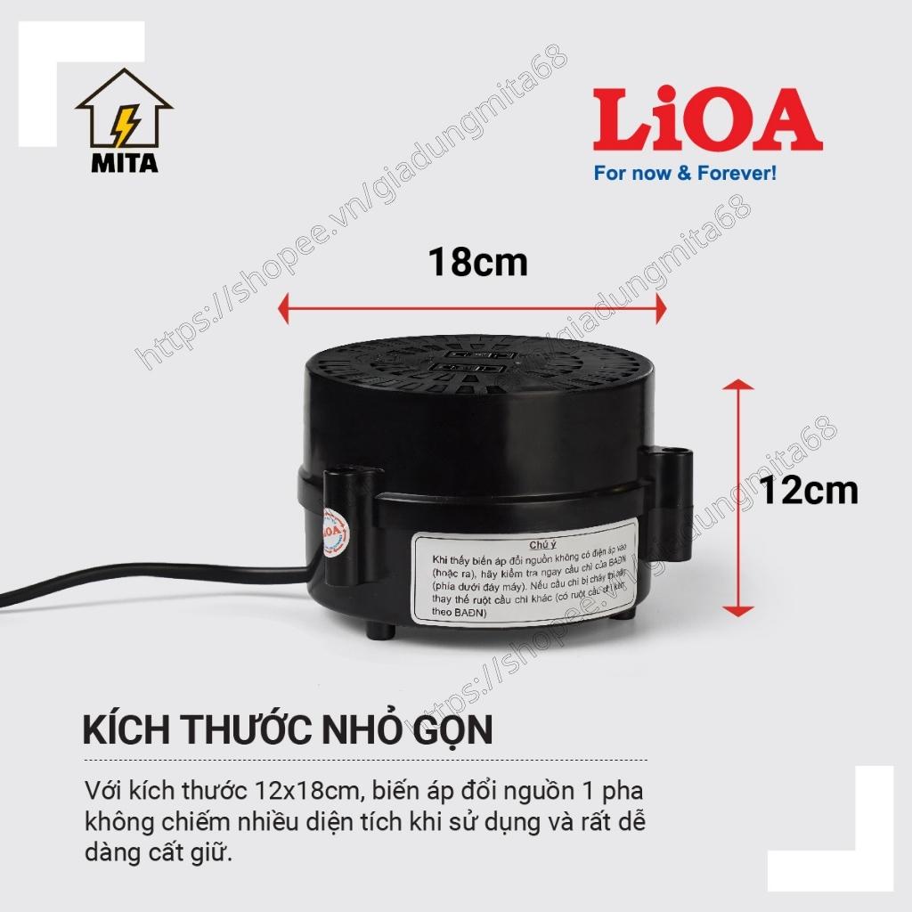 Bộ đổi nguồn LiOA 1000VA / 1200VA / 1500VA chuyển điện 220V sang 100V và 120V - MITA