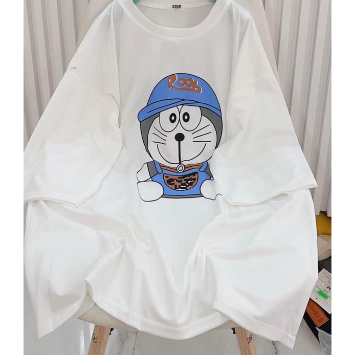 Áo thun phông unisex from rộng kute Nam Nữ in hình Mèo pô