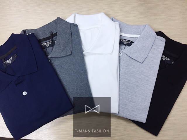 Áo phông PL cổ bẻ dệt cá sấu chất thun cottong mát, co giãn tốt dáng ôm body giá tốt | BigBuy360 - bigbuy360.vn