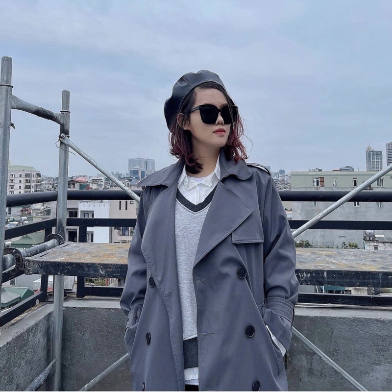 Mũ beret chất liệu da