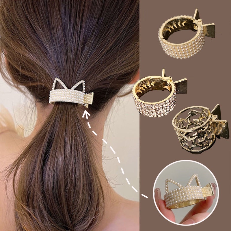 Kẹp Tóc Hình Kim loại Thời Trang Hàn Quốc