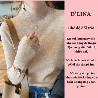 Áo len tăm nữ cổ 3 phân Quảng Châu cao cấp - A5
