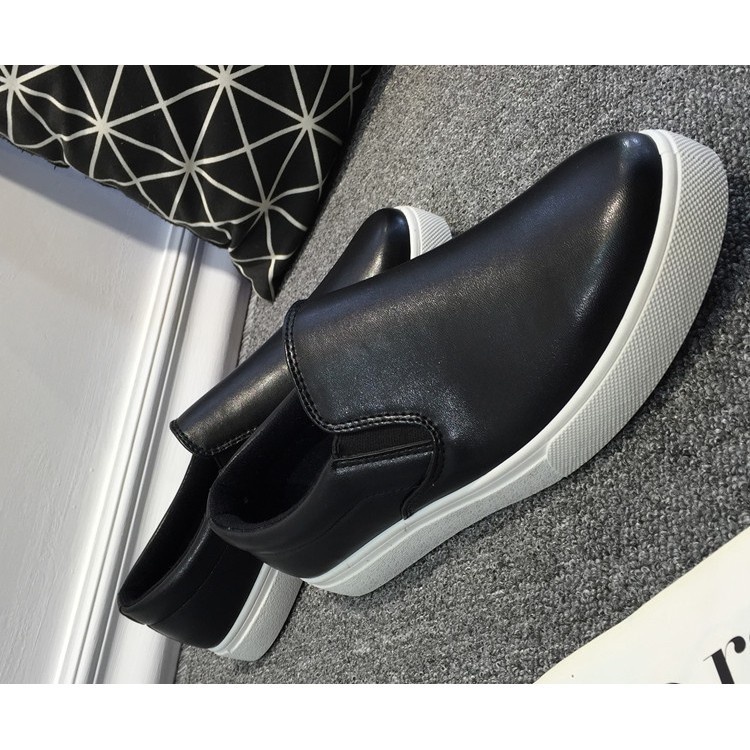 =SHOES IS ONE=  GIẦY SLIP-ON NAM DA thời trang, kiểu dáng Âu Mỹ CLASSIC mẫu mới nhất HOT TREND