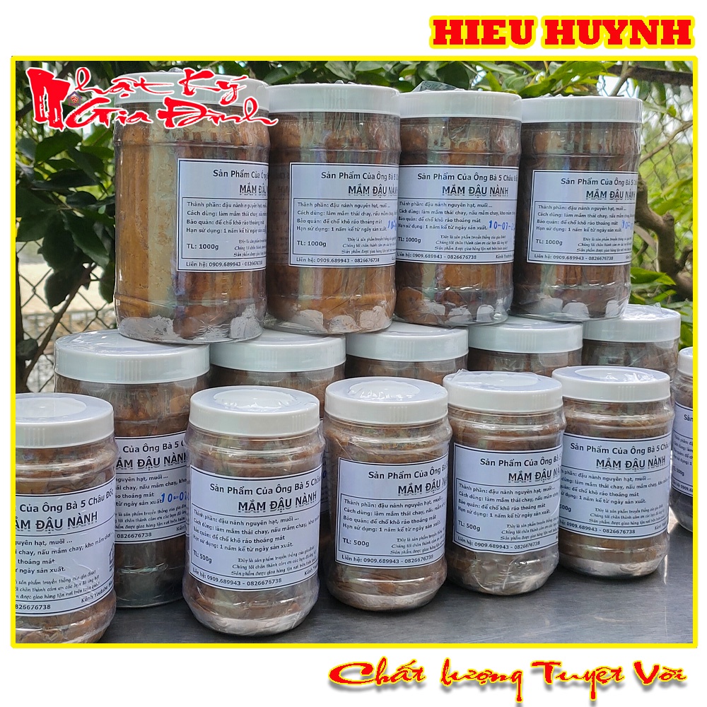 500gr Mắm Đậu Nành Nguyên Chất Dùng Nấu Các Món Chay Chính Hiệu Của Ông Bà 5 Châu Đốc