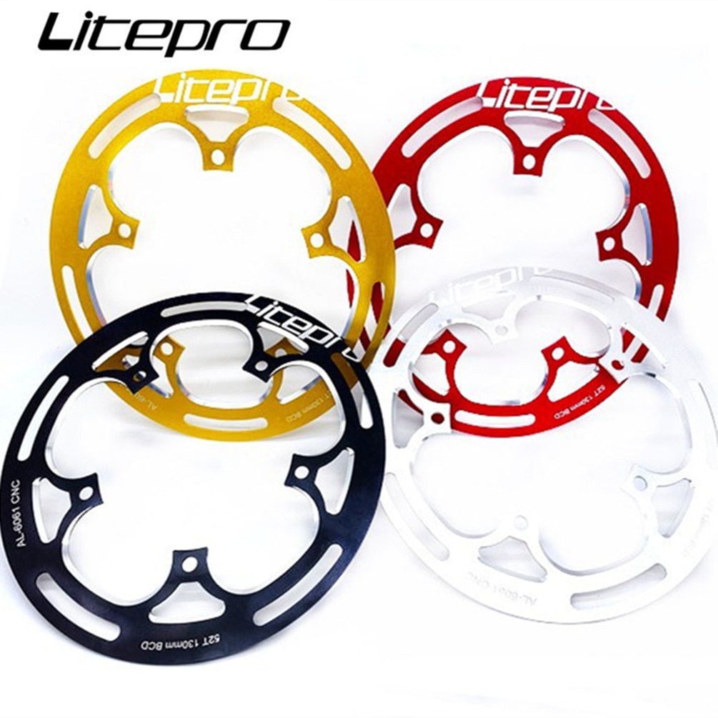 Khung bảo vệ đĩa xích xe đạp Litepro 130BCD 52 / 53T thiết kế chống trượt tiện dụng