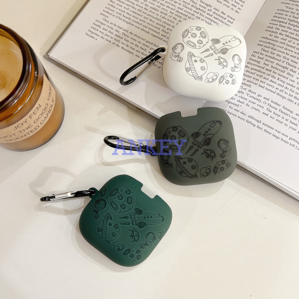 Beats Fit Pro / Studio Buds Vỏ Bảo Vệ Hộp Sạc Tai Nghe Bằng Silicon Họa Tiết Trái Chanh Hoạt Hình Dễ Thương Chống Sốc Thấm Nước Kèm Móc