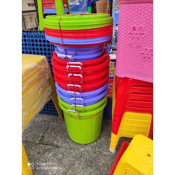Thùng  nhựa tròn cao cấp loại 1 ( 45 lít,35 lít, 25 lít)