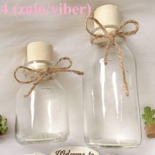 Combo 12 Lọ thuỷ tinh nút bần (nắp nhựa)  - 100ml