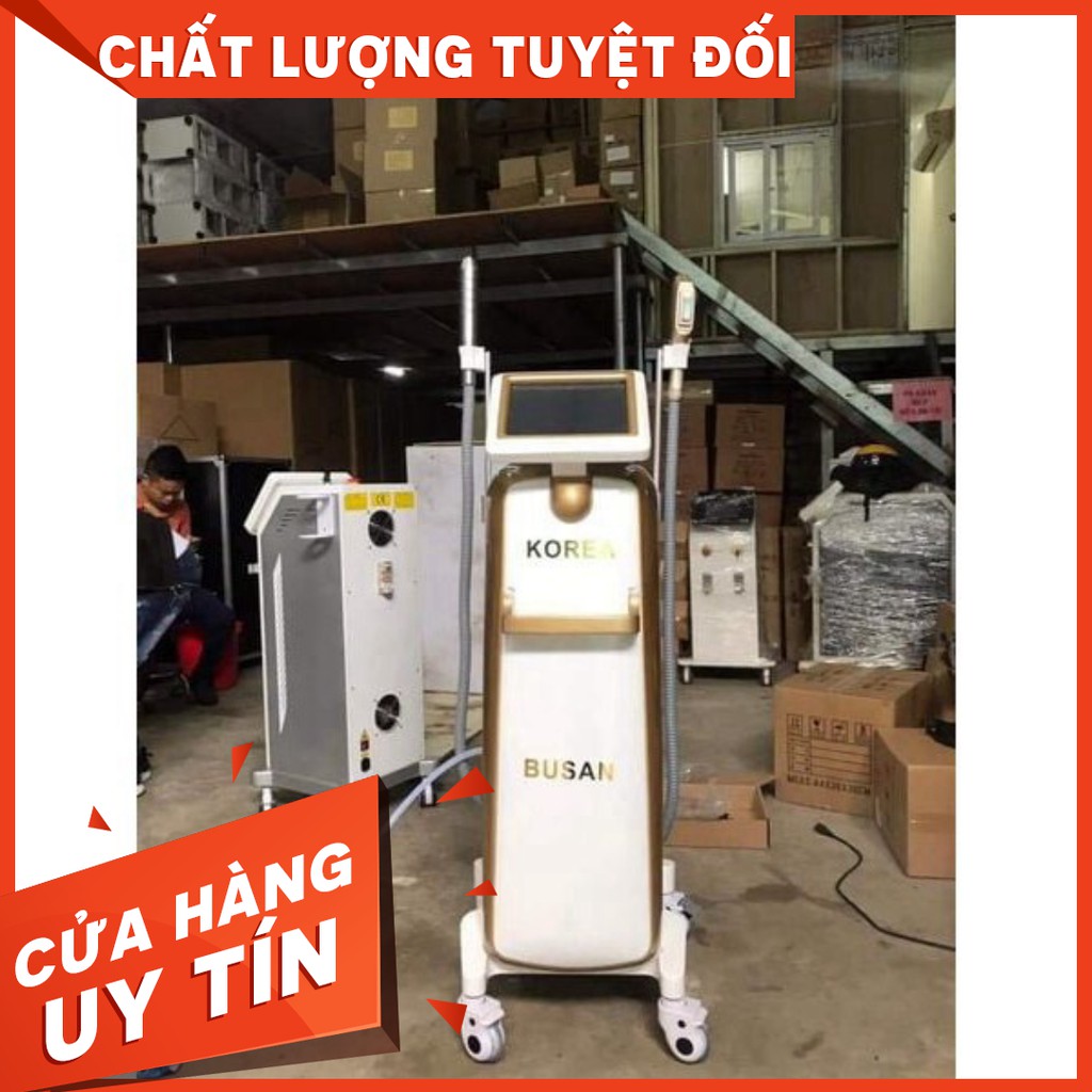 GIẢM GIÁ GIẢM GIÁ Máy triệt lông xóa xăm 2in1 laser Busan Korea - Thiết bị spa cao cấp