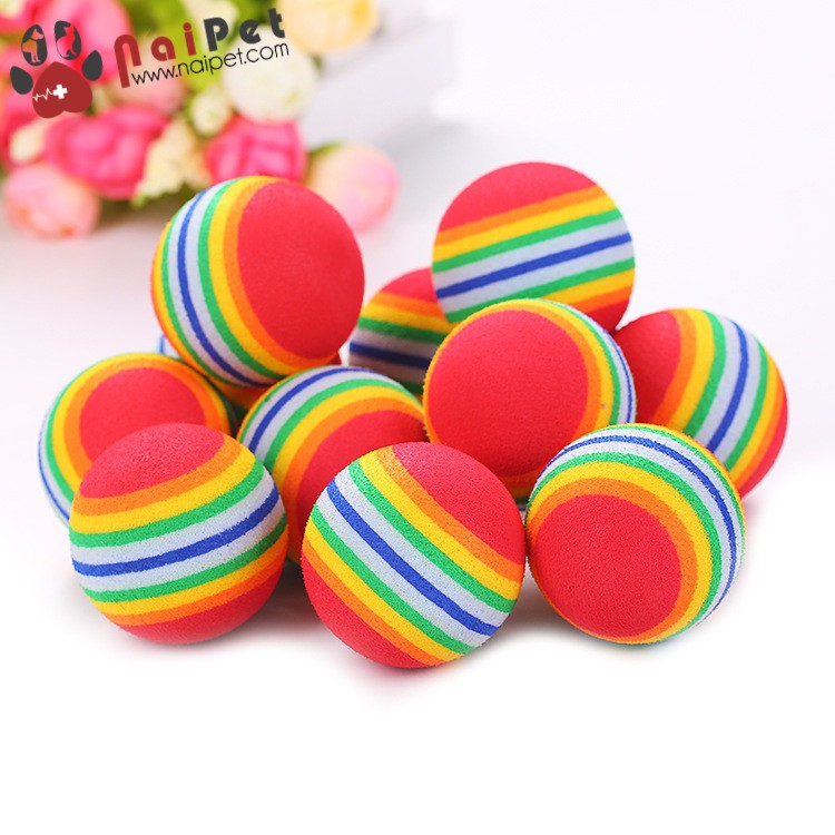 Đồ Chơi Bóng Xốp Bảy Màu Cho Chó Mèo DCTC008