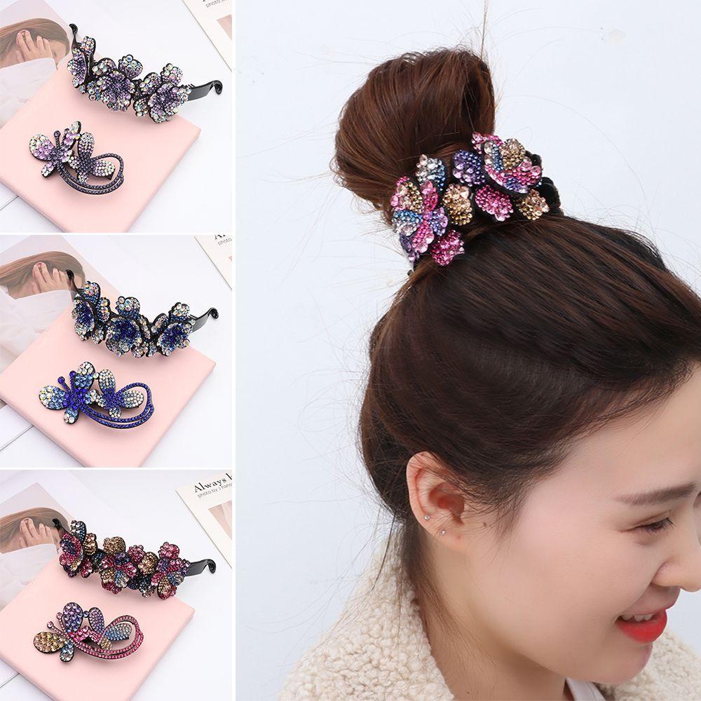 Bộ 2 Món Đồ Chơi Tương Lai Dễ Thương|Kẹp Tóc Đuôi Ngựa Trang Trí Hoa Và Tổ Chim