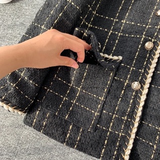 Áo khoác vải tweed