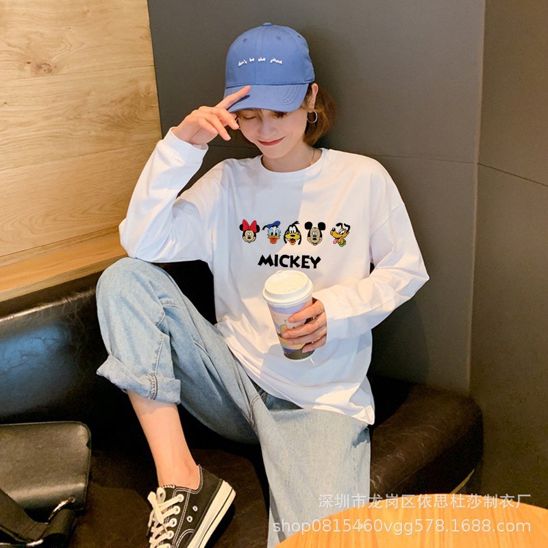 Áo phông trơn dài tay form rộng unisex - Thun cổ tròn dáng xuông NN10