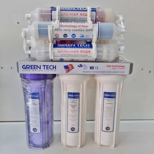 Máy Lọc Nước Nano GreenTech 8 Cấp Lọc - Lọc Nước Tinh Khiết - Không Điện - Không Nước Thải