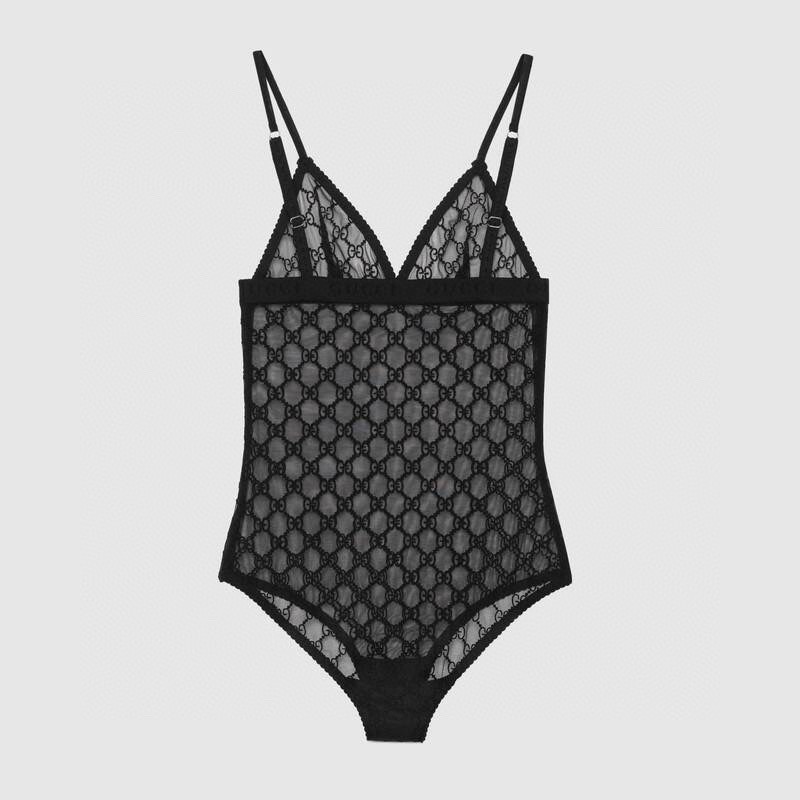 Bikini lền mảnh / body suit ren quyến rũ thương hiệu Gucci GG