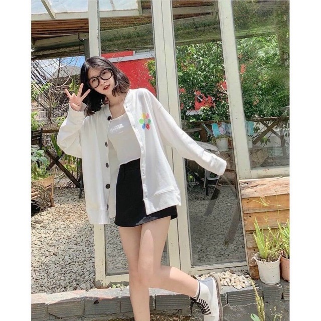 FREESHIP 50K - Áo Khoác Cardigan In Hoa 6 Màu, In Hình Cực Chất Không Bông Tróc, Rõ Nét - CDGINHOA6MAU