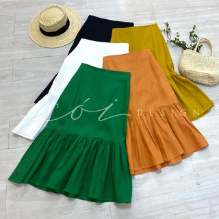 Chân váy bèo linen Cói Design