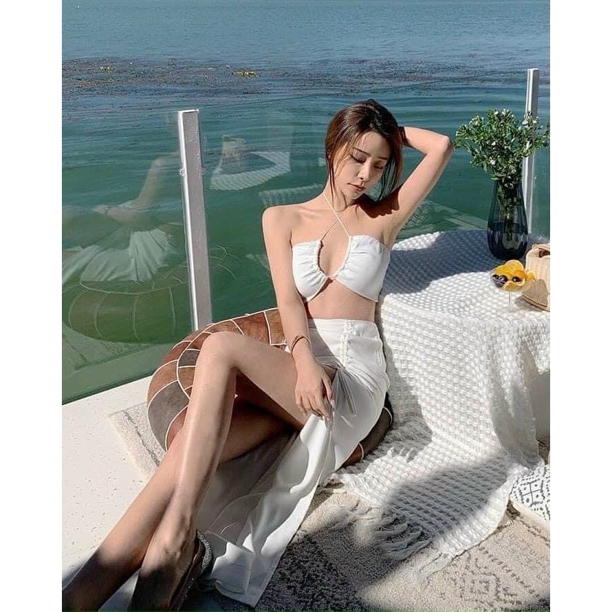 BIKINI cao cấp hai mảnh 3 MÓN THUN LỤA Đồ bơi nữ ĐI BIỂN- SAVVY 268