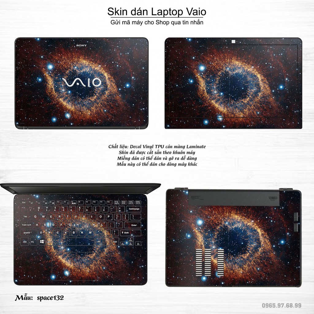 Skin dán Laptop Sony Vaio in hình không gian _nhiều mẫu 22 (inbox mã máy cho Shop)