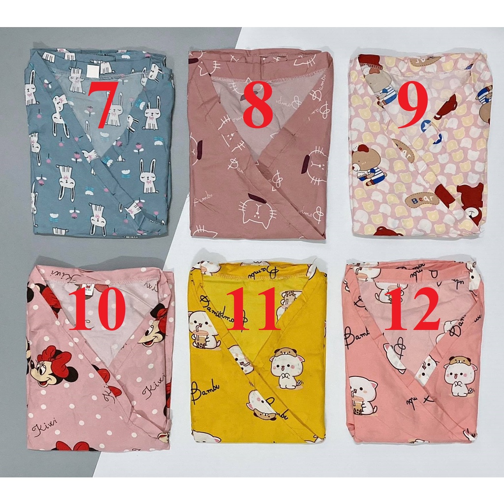 [Kate mềm] Bộ đồ ngủ kimono đùi chất mịn mát freesize<60kg | BigBuy360 - bigbuy360.vn