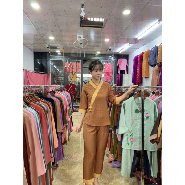 Bộ 3 nút vải tơ nữ