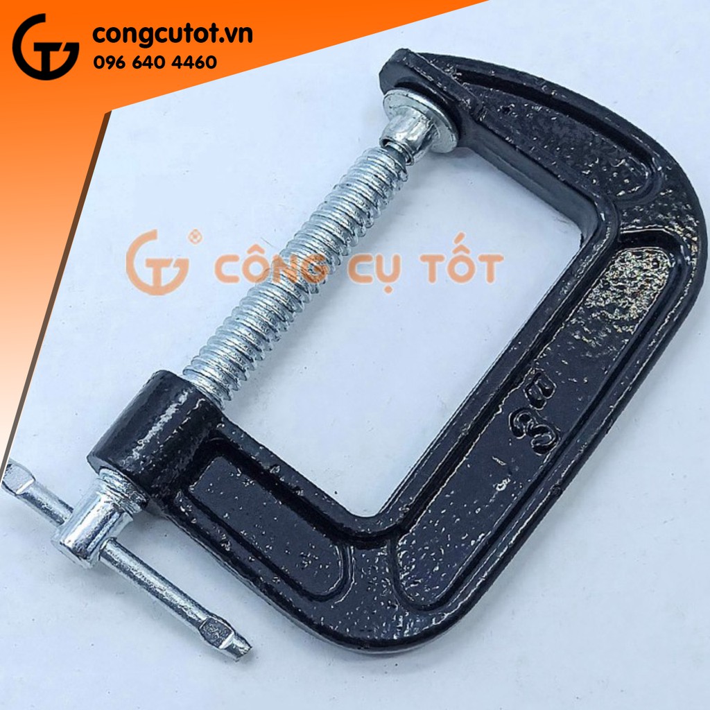 Bộ 4 Cảo chữ C cảo gang màu đen 3 inch