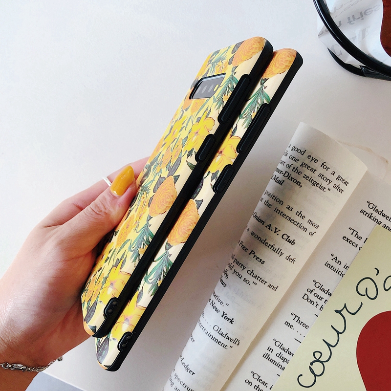 Ốp điện thoại họa tiết hoa cho Samsung Galaxy S10 S9 S8 Plus Note 8 9 | BigBuy360 - bigbuy360.vn