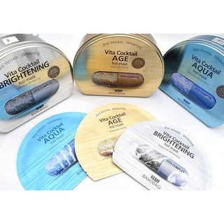 LẺ MIẾNG Mặt Nạ Giấy Bạc Banobagi Vita Cocktail Foil Mask