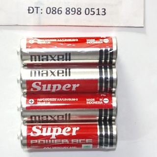 Pin Maxell AA (2A) / 1.5V (AA / 1.5V - R6P(AR) / SUM-3): Vĩ 4 Viên (Chính hãng)