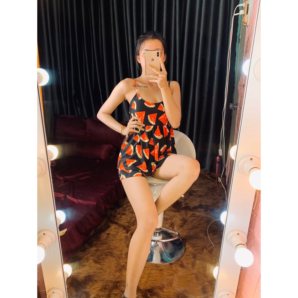 Đồ bộ 2 dây trái cây hot xinh mùa hè xinh xắn