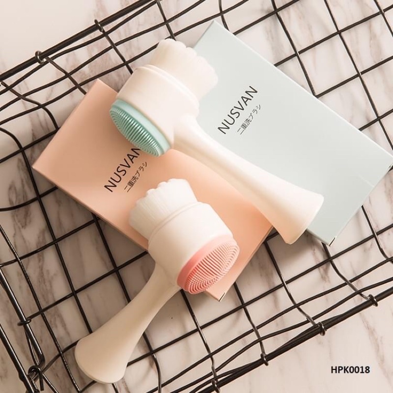 Cọ rửa mặt 2 đầu matxa làm sạch da