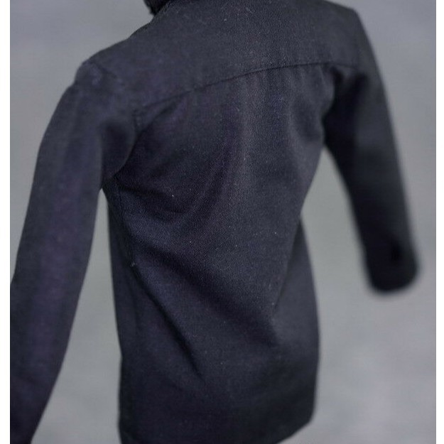 Set Áo Sơ Mi Đen + Quần Jean Tỉ Lệ 1: 6 Cho Mô Hình Nhân Vật 12 "