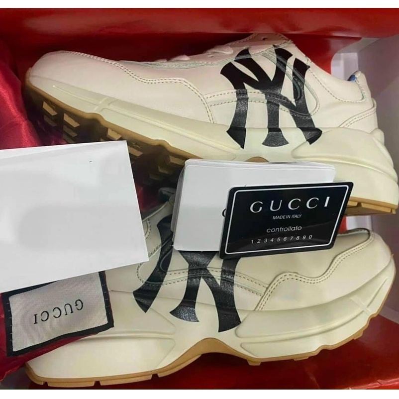 Giày thể thao sneaker Gucci rhyton đế cao hộp xanh, dành cho nam nữ (tặng box bảo vệ) | BigBuy360 - bigbuy360.vn