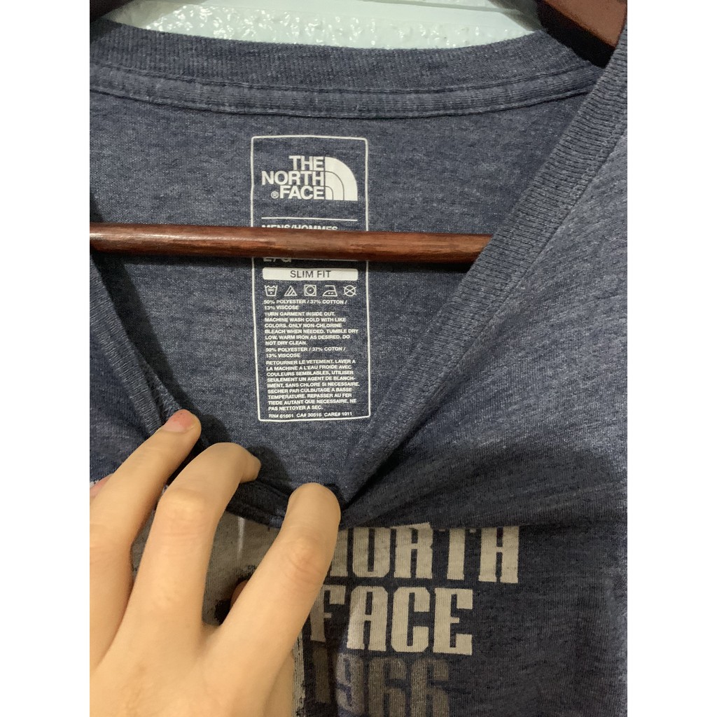 Áo thun ngắn tay cổ tròn tee hiệu THE NORTH FACE chính hãng secondhand