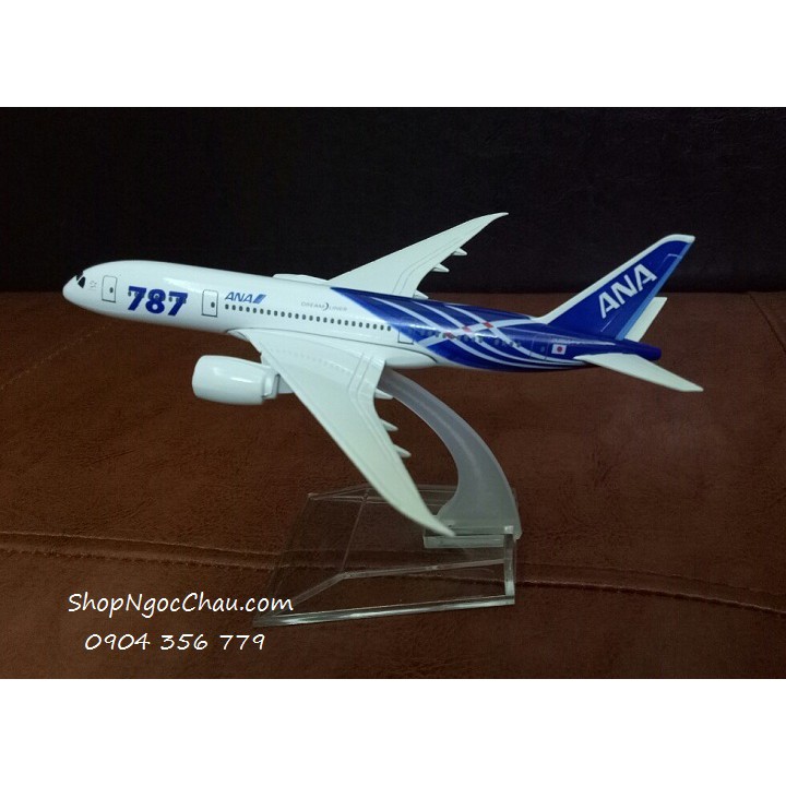 Mô hình máy bay tĩnh B787 Ana Airlines 16cm