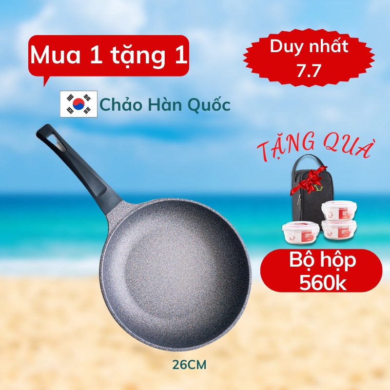 (HOT) Nhập khẩu Hàn Quốc Chảo chống dính chảo đúc vân đá bếp từ cao cấp -COBA'COOK phân phối