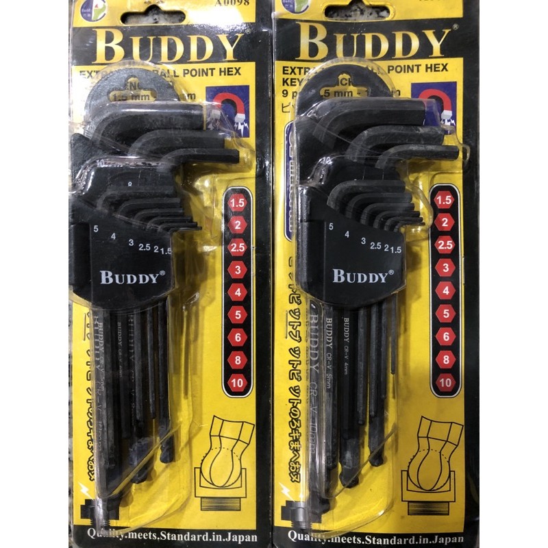 Bộ Lục Giác Buddy 9 cây bi NHẬT