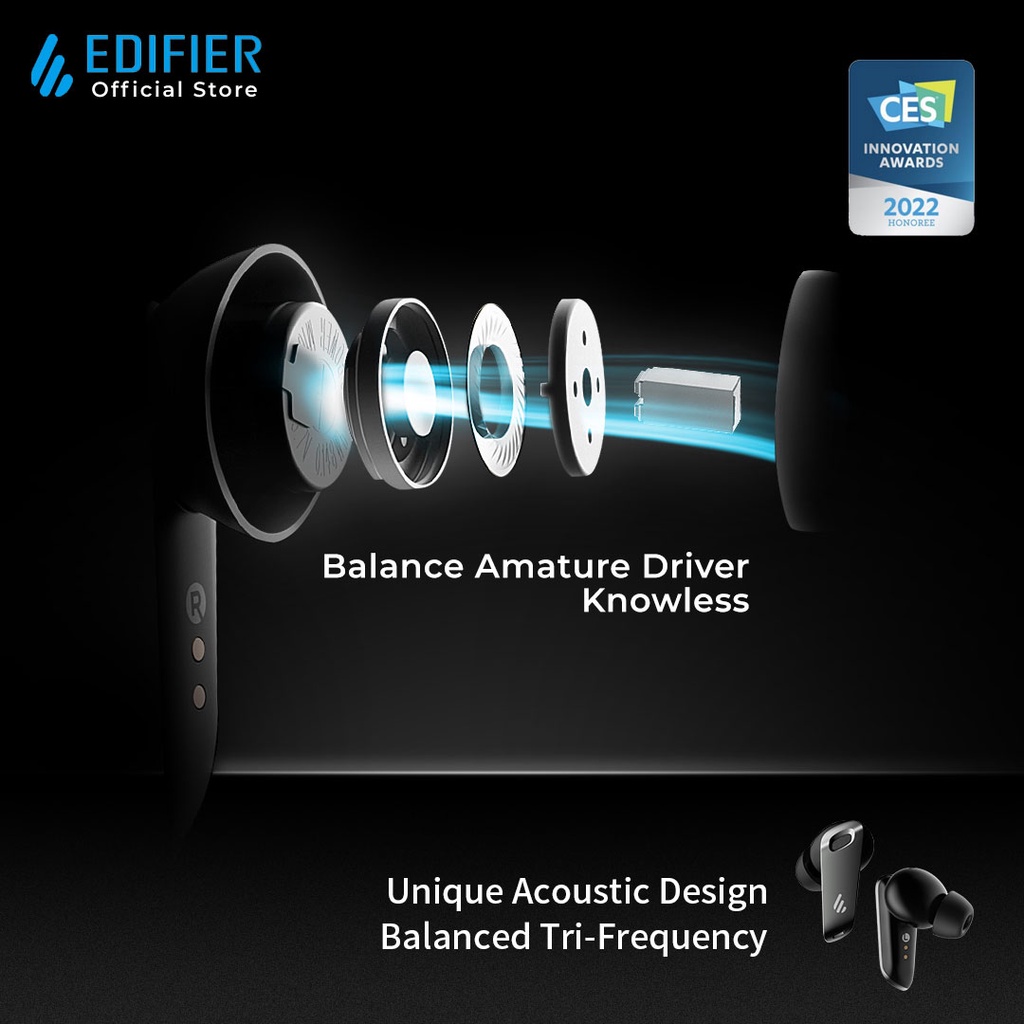 Tai nghe bluetooth Edifier Neobuds Pro - Hires Audio Wireless - Chống ồn chủ động 6 mic đàm thoại - Hàng chính hãng