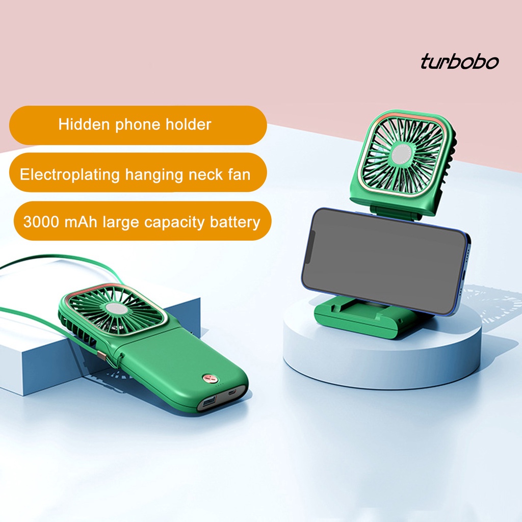 Quạt Điện Mini Cầm Tay Turbobo F30 Sạc USB Có Thể Gấp Lại Dùng Trong Nhà Và Ngoài Trời