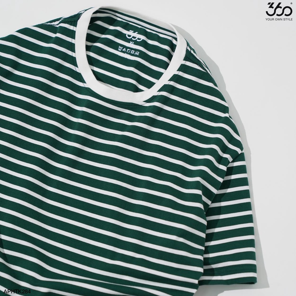 Áo thun cổ tròn kẻ ngang local brand 360 Boutique chất vải cotton - APTTK284 | BigBuy360 - bigbuy360.vn