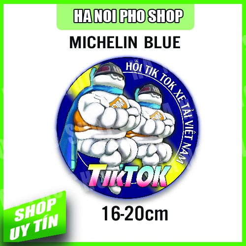 Tùy chọn 4 mẫu Tem dán Xe Tải Tik Tok Michelin  [Quà tặng tem nhỏ 10k]