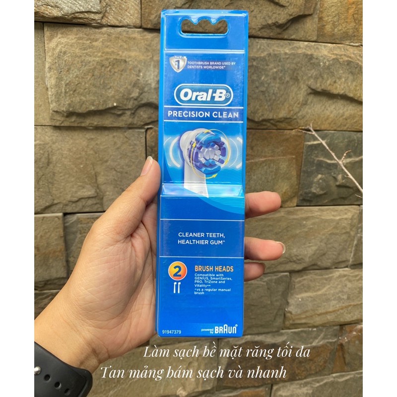 ĐẦU BÀN CHẢI ĐIỆN ORAL B SET 2 CÁI