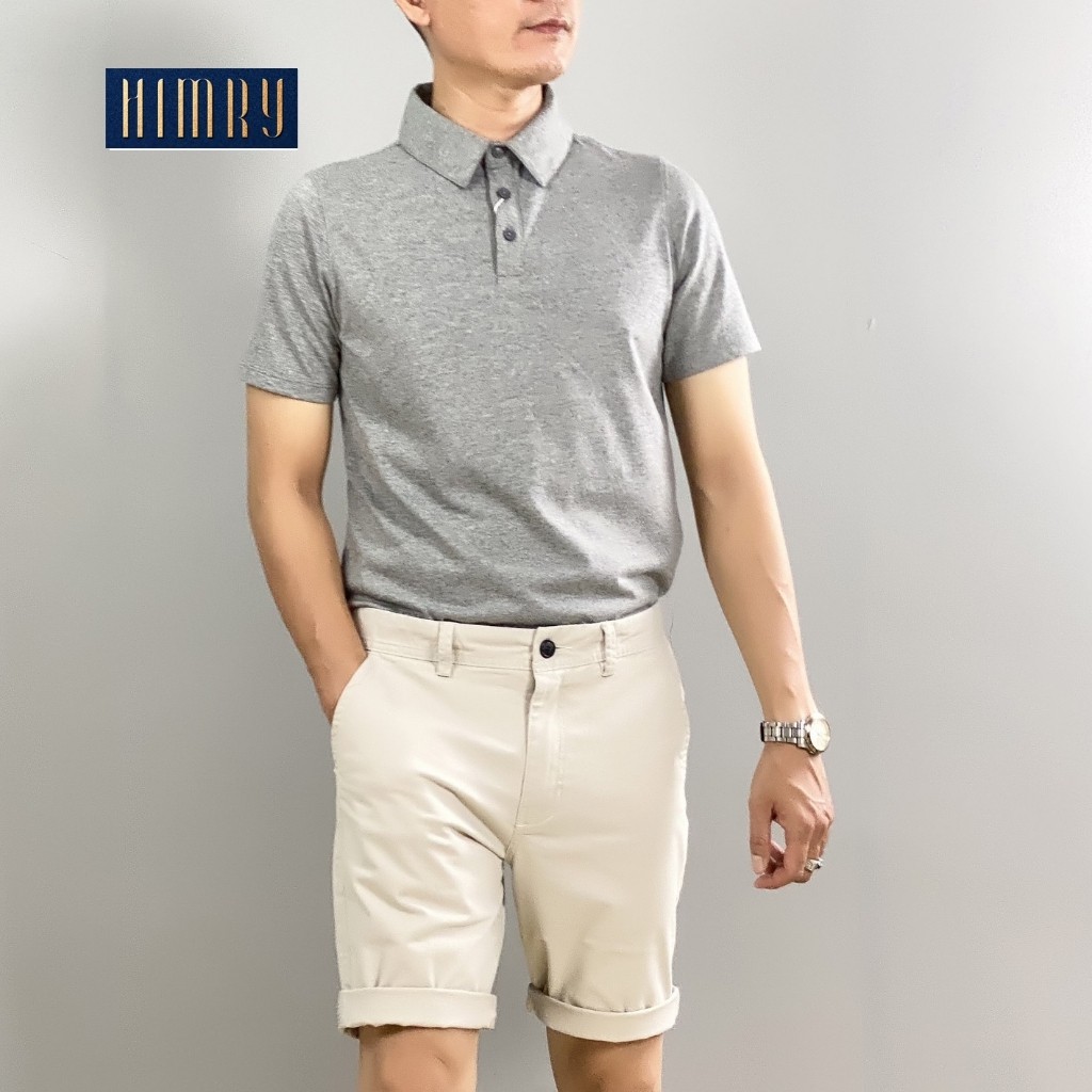 Áo thun nam polo HIMRY thiết kế vải cotton cao cấp ngắn tay cực sang trọng và lịch lãm | BigBuy360 - bigbuy360.vn