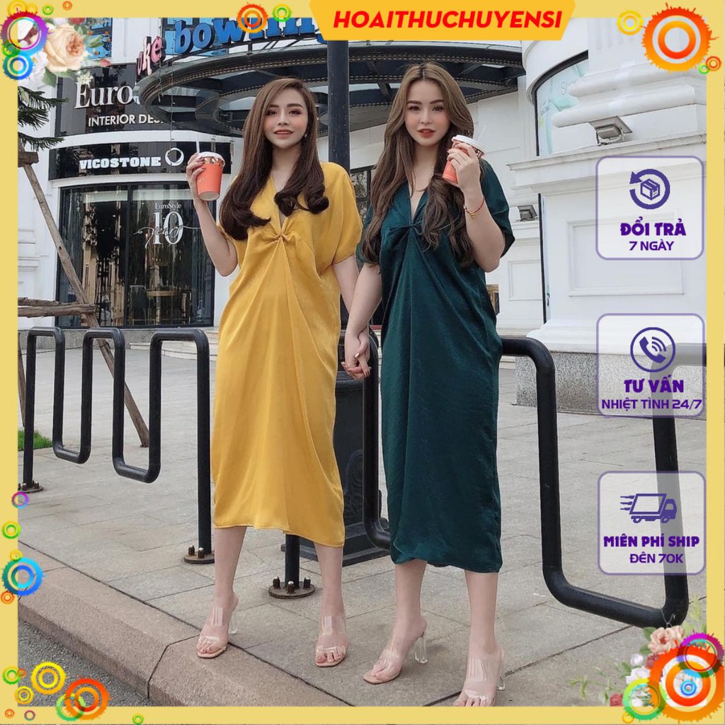 Váy Lụa Soắn Ngực JN689