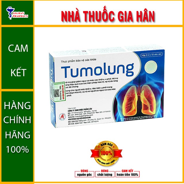 Viên Uống Tumolung - Giúp Giảm Nguy Cơ Mắc Các Khối U, Tăng Cường Chống Oxy Hóa