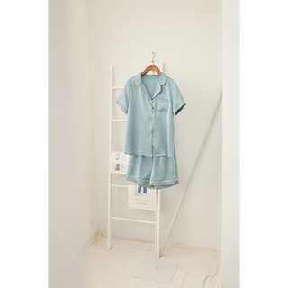 Bộ ngắn Pijama Nữ Chất Liệu Lụa Cao Cấp