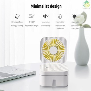 Quạt Phun Sương Để Bàn Có Đèn Led Cực Đẹp, Quạt Gấp Gọn Mini