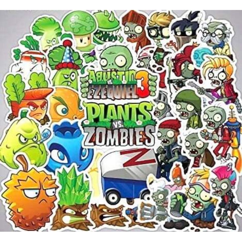 10-50 hình sticker plans vs zombies decal ( random hình )